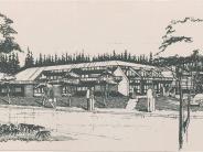 Sketch of Tualatin Public Library, dedicated 1985 Sketch of Tualatin Public Library, dedicated 1985